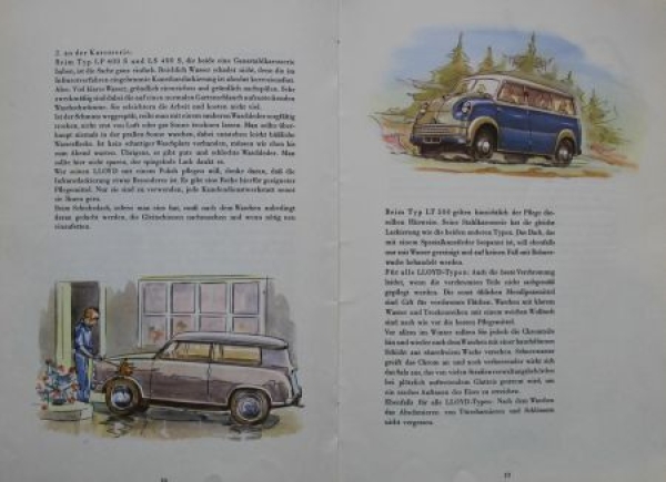 Lloyd LP 400 LS S Owner Manual 1957 (5476)